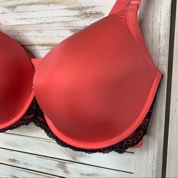TORRID Coral Lace  Sexy T-Shirt Balconette Bra 40F - Picture 2 of 12